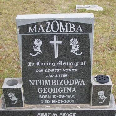 MAZOMBA Ntonbizodwa Georgina 1933-2003
