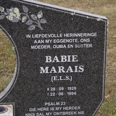 MARAIS E.L.S. 1929-1994