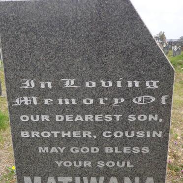 MATIWANA Vusumzi 1980-2010