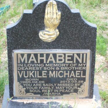 MAHABENI Vukile Michael 1965-2012