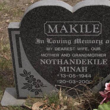 MAKILE Nothandekile Minah 1944-2000