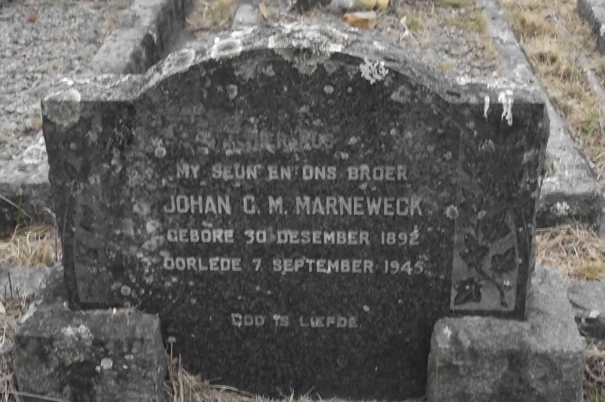 MARNEWECK Johan C.M. 1892-1945