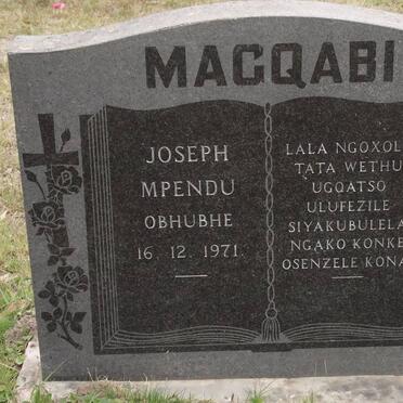 MAGQABI Joseph Mpendu -1971