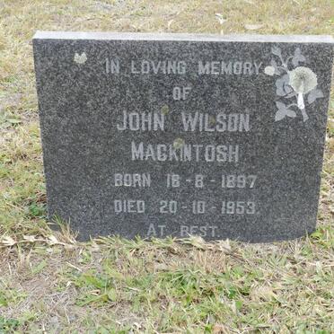 MACKINTOSH John Wilson 1897-1953