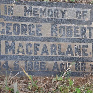 MACFARLANE George Robert -1966