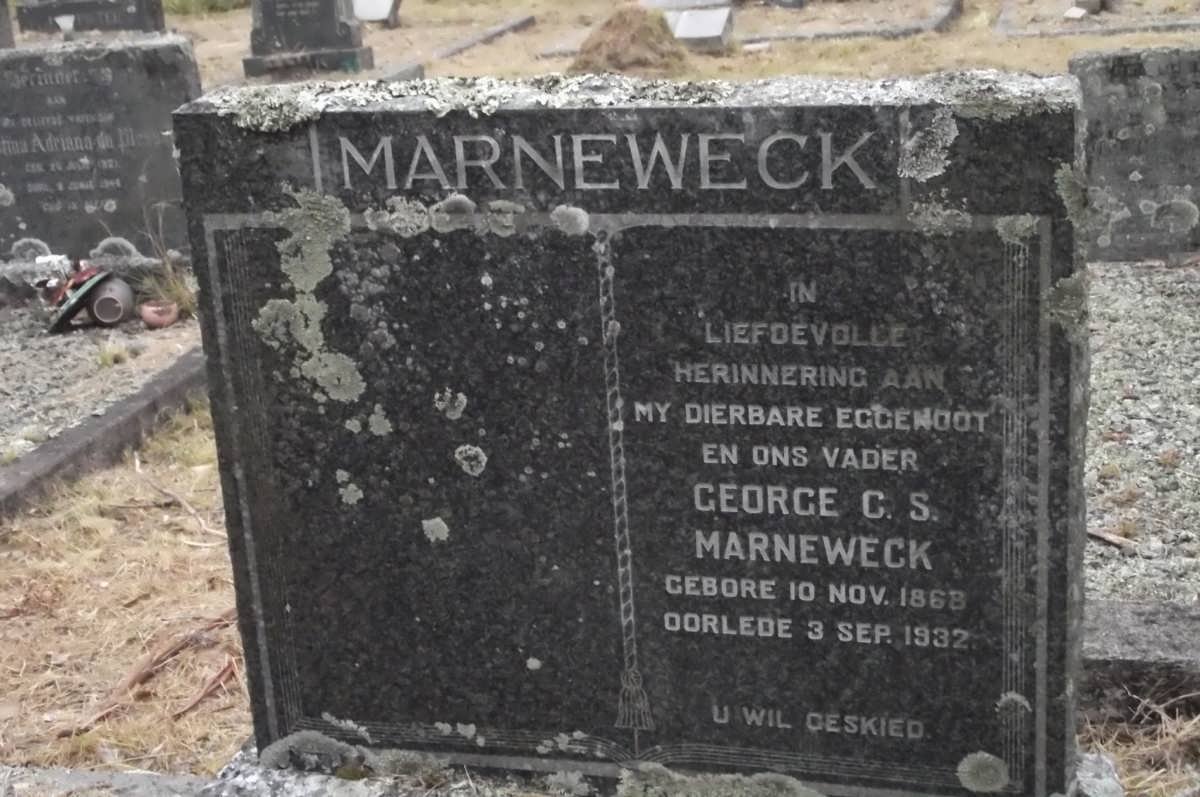 MARNEWECK George C.S. 1868-1932