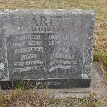 MARITZ Paul Kruger Steyn 1900-1963 &amp; D.F. 1894-1982