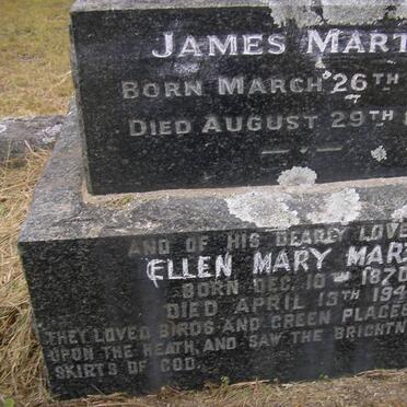MARTIN James 1864-1939 &amp; Ellen Mary 1870-1947