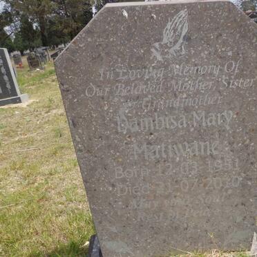 MATIWANE Dambisa Mary 1951-2010