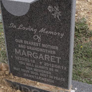 MDOKO Margaret 1933-2012