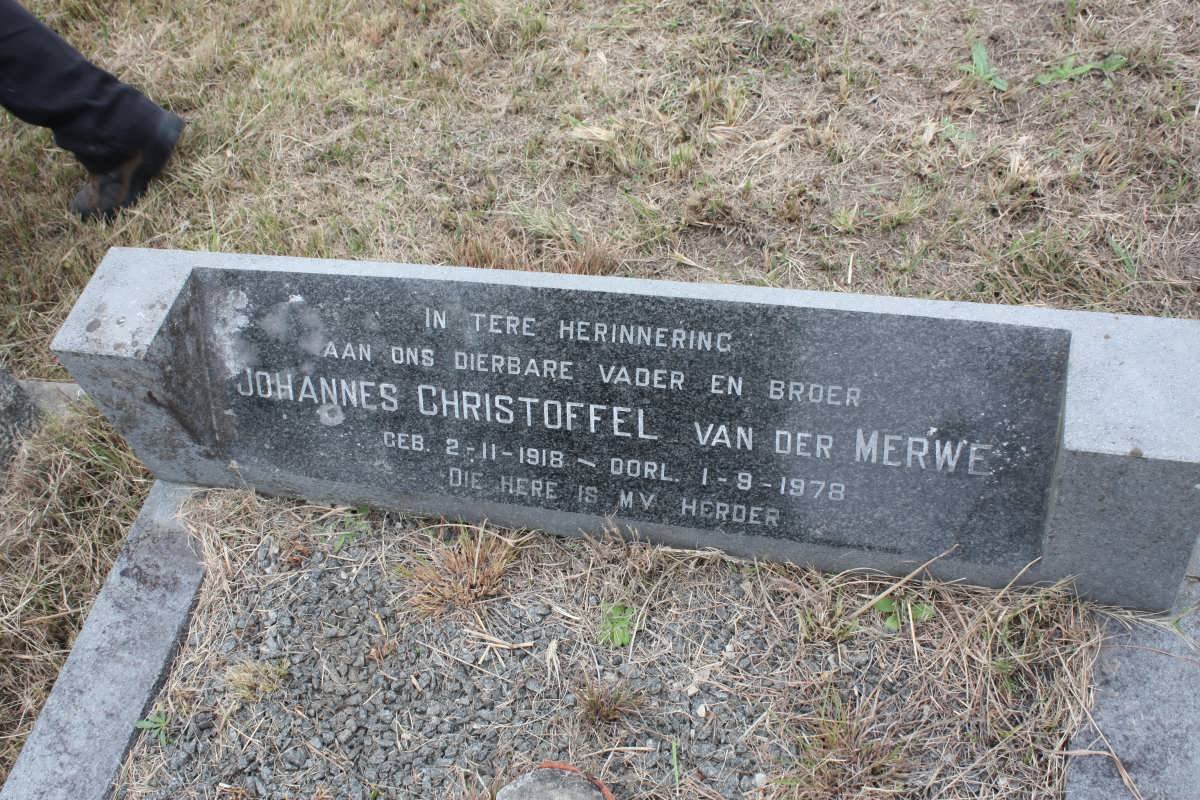 MERWE Johannes Christoffel, van der 1918-1978
