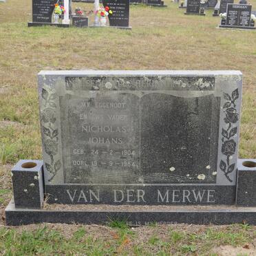 MERWE van der, Nicholas Johans 1904-1984
