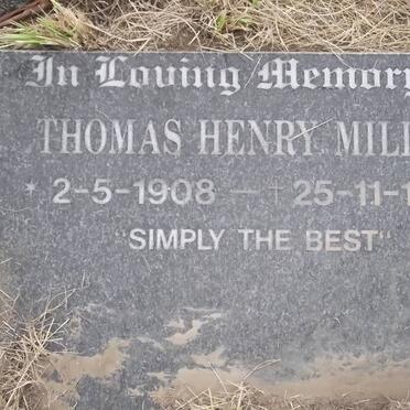 MILLER Thomas Henry 1908-1998