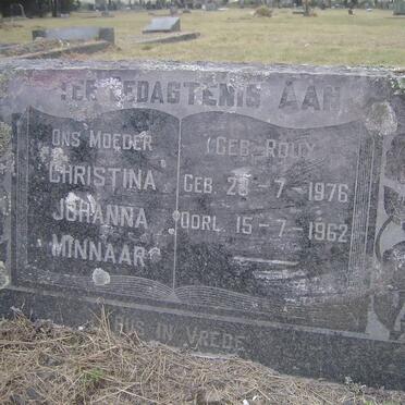 MINNAAR Christina Johanna nee ROUX 1876-1962
