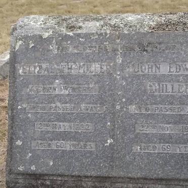 MILLER John Edward -1944 &amp; Elizabeth nee WRIGHT -1932