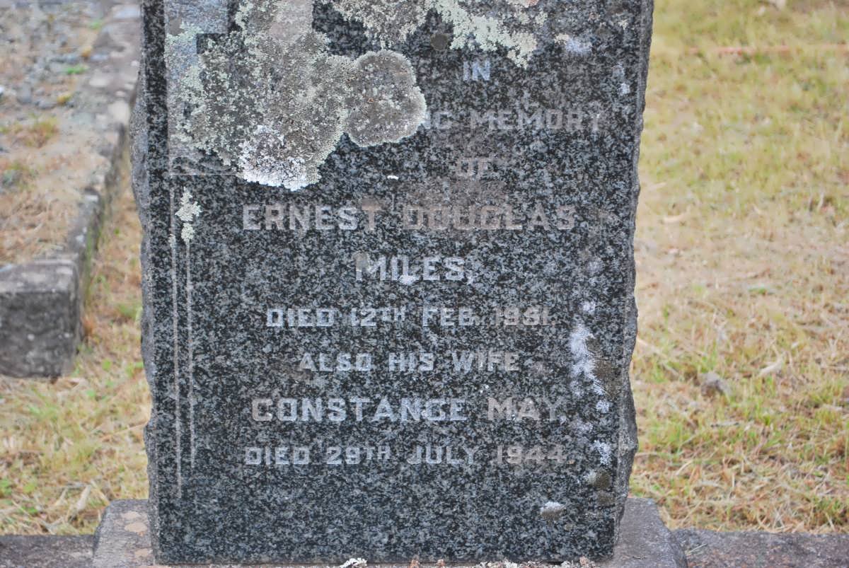 MILES Ernest Douglas -1951 &amp; Constance May -1944