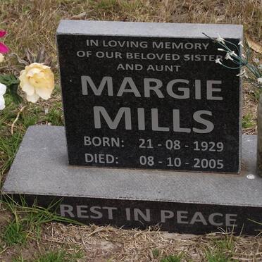 MILLS Margie 1929-2005