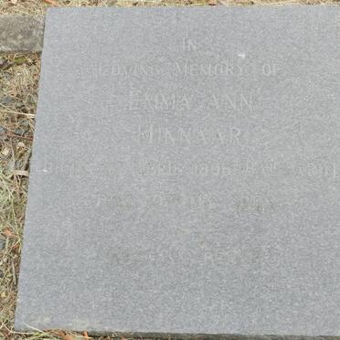 MINNAAR Emma Ann nee BALLARD 1896-1983