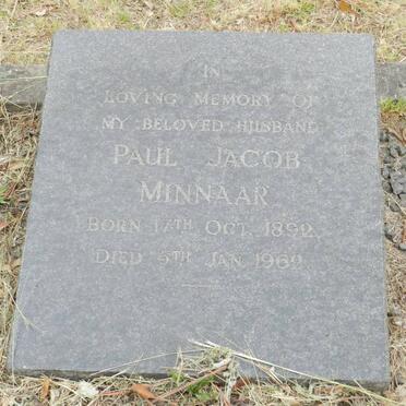 MINNAAR Paul Jacob 1892-1962