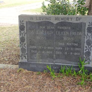 MOSS Neville Eedy 1894-1968 &amp; Eileen Freda KEETON 1900-1968