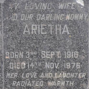 MORTIMER Arietha 1916-1976