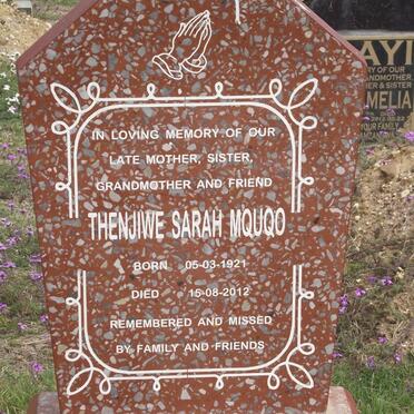 MQUQO Thenjiwe Sarah 1921-2012