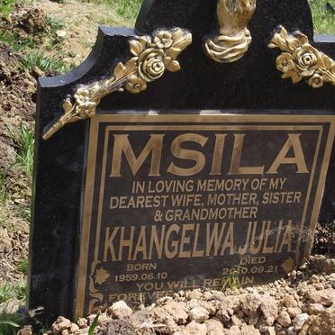 MSILA Khangelwa Julia 1959-2010