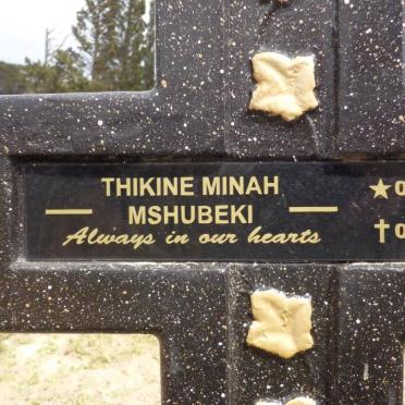 MSHUBEKI Thikine Minah 1930-2011