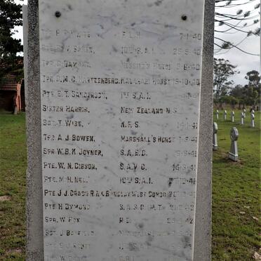 3. Memorial Plinth to S.A. Legion of the British Empire Service League.