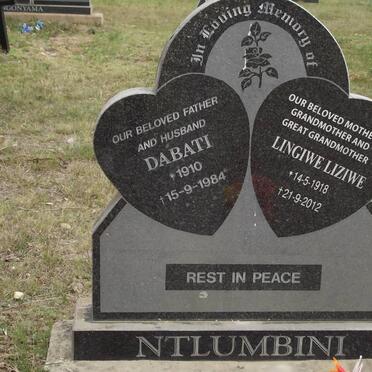 NTLUMBINI Dabati 1910-1984 &amp; Lingiwe Liziwe 1918-2012