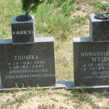 NTONI Nowanele Jane 1930-1995 :: ? Thabeka 1961-2001