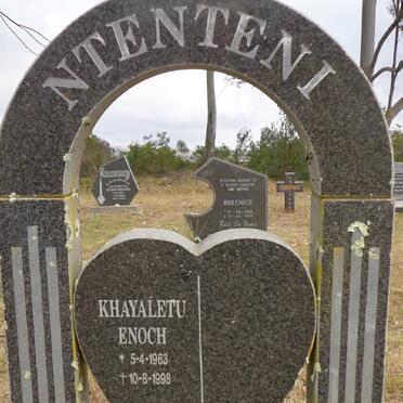 NTENTENI Khayaletu Enoch 1963-1998