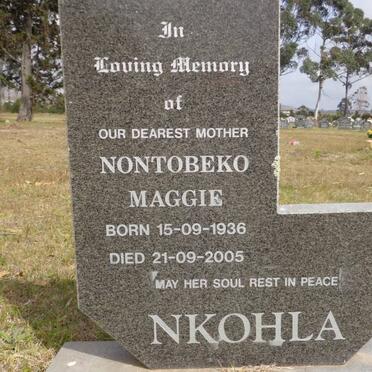 NKOHLA Nontobeko Maggie 1936-2005