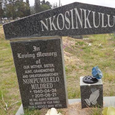NKOSINKULU Nompumelelo Mildred 1940-2011