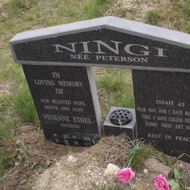 NINGI Vivienne Ethel nee PETERSON 1958-2011