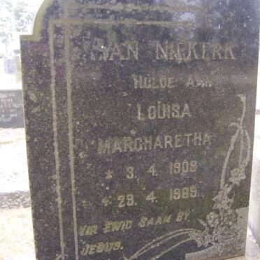 NIEKERK Louisa Margharetha, van 1909-1969