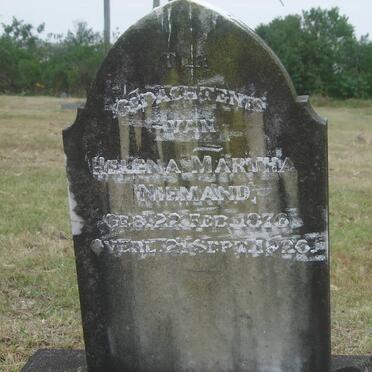 NIEMAND Helena Martha 1876-1926