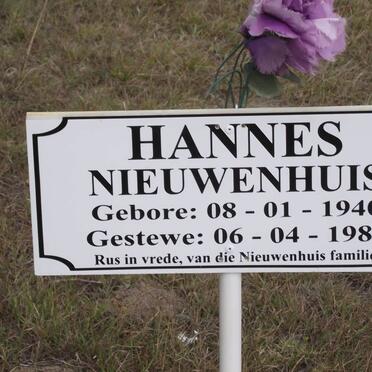 NIEWENHUIS Hannes 1940-1986