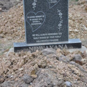 NDWAXANA Qondiswa Sylvia 1956-2013