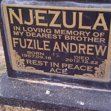 NJEZULA Fuzile Andrew 1967-2012