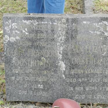 OOSTHUIZEN Louis Fancois -1950 &amp; Susan Elizabeth VENABLES -1953