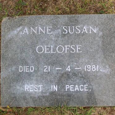 OELOFSE Anne Susan -1981
