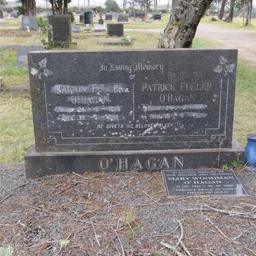 O'HAGAN Patrick Fuller 1917-1965 &amp; Marion Fuller 1888-1969 :: O'HAGAN Mary Woodman 1921-2008