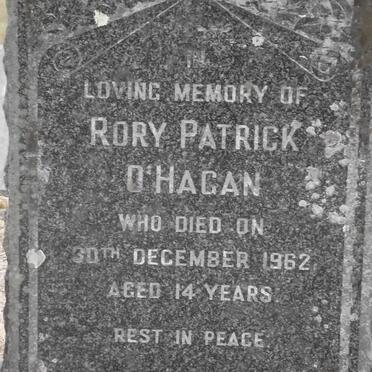 O'HAGAN Rory Patrick -1962