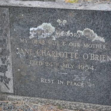 O'BRIEN Jane Charlotte -1954