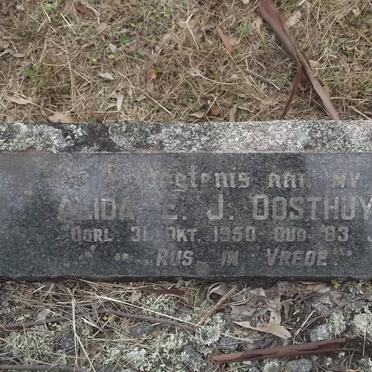 OOSTHUYSEN Alida E.J. -1950