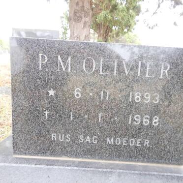 OLIVIER P.M. 1893-1968