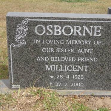OSBORNE Millicent 1925-2000
