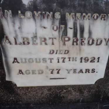PREDDY Albert -1921