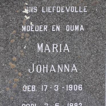 PRETORIUS Maria Johanna 1906-1993